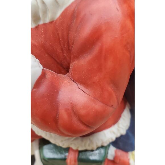 Porcelain Musical Santa  "Santa Claus is Coming to Town", PRE-OWNED IOB - Picture 7 of 10